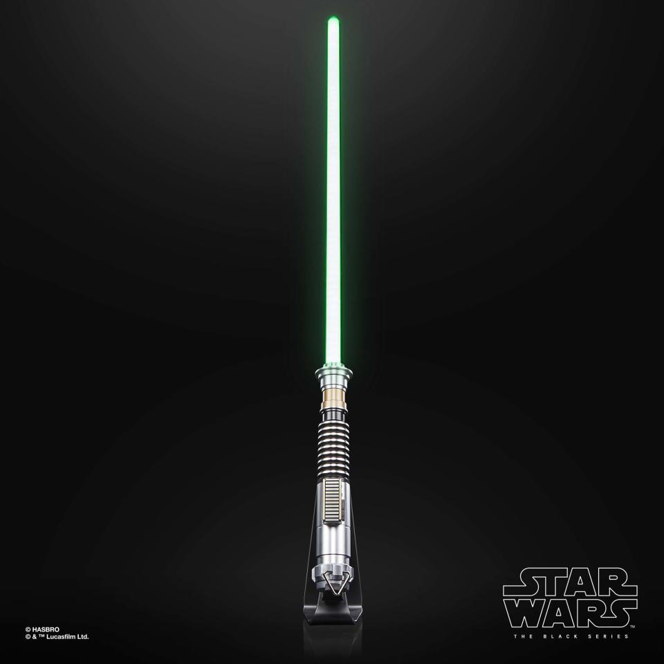 Star Wars: The Black Series Luke Skywalker Force FX Elite Electronic Lightsaber from Hasbro (Photo: Courtesy of Hasbro)
