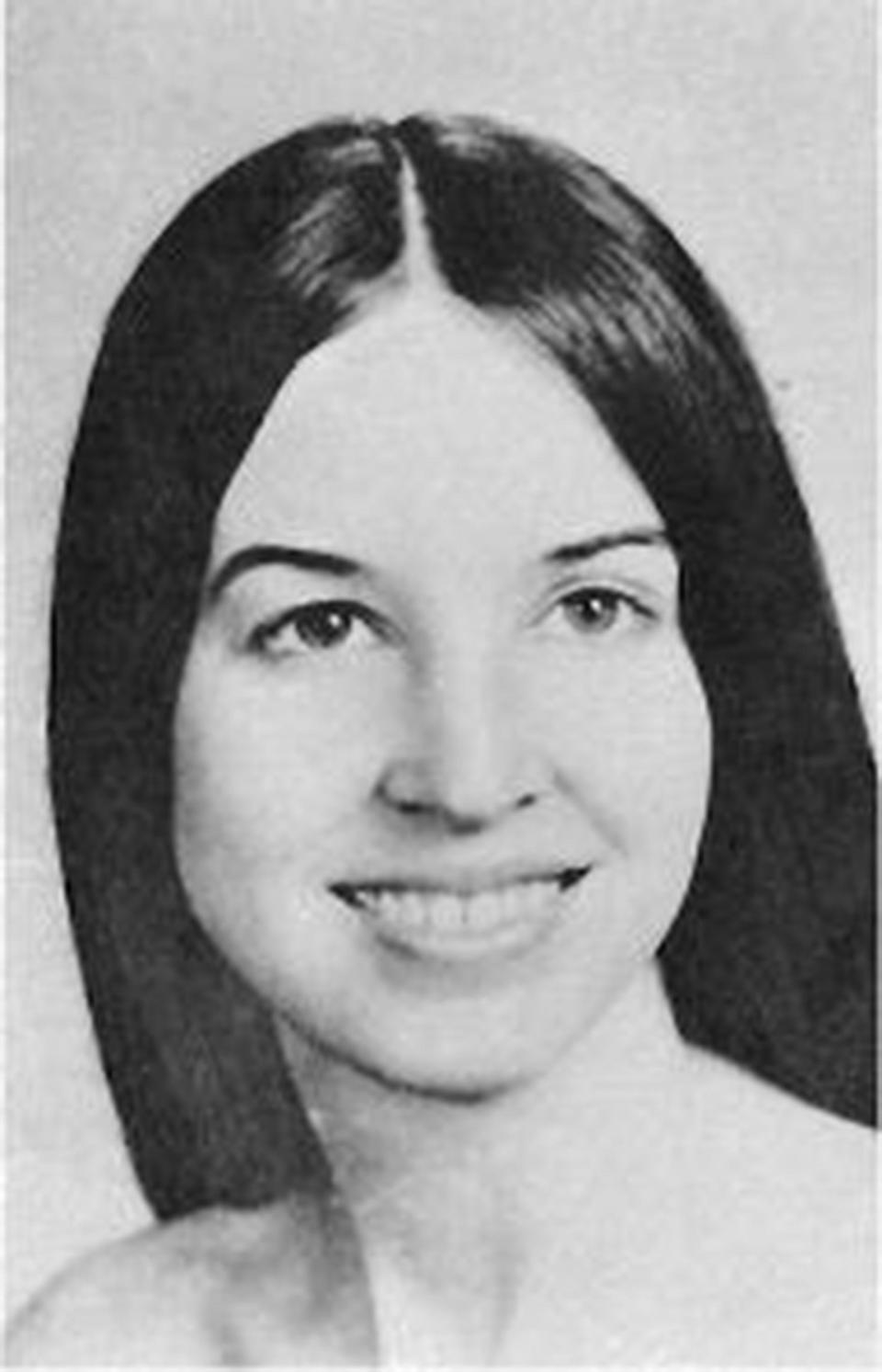 Julie Cunningham, 26, on March 15, 1975