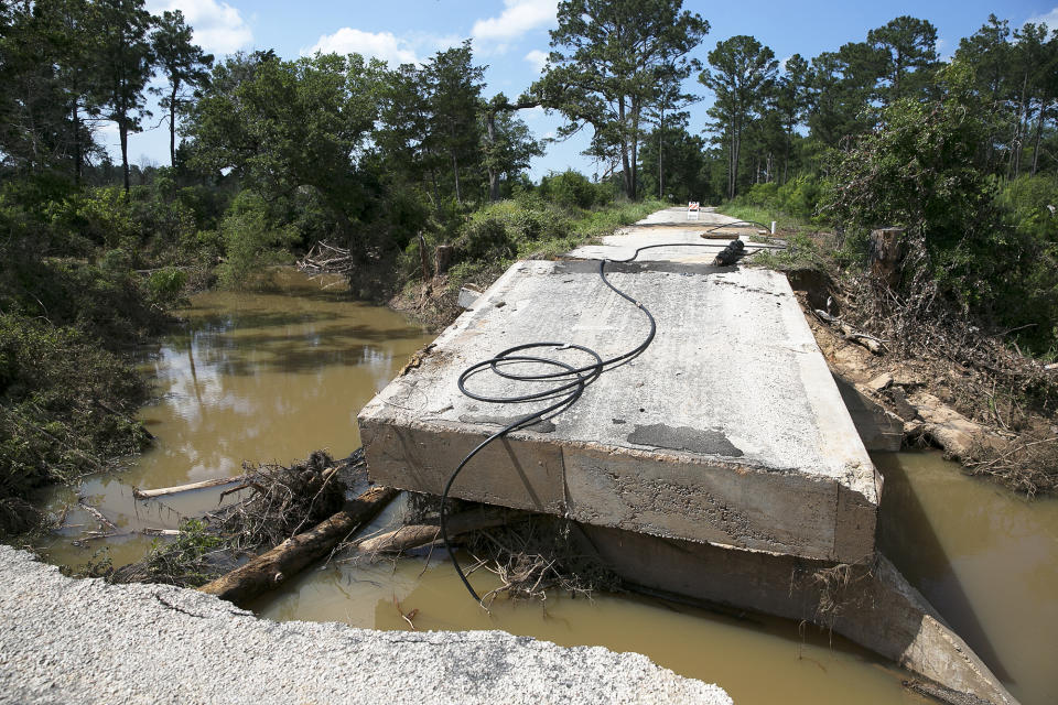 Swollen river feeds Texas flooding