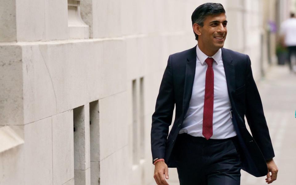 Rishi Sunak would only cut taxes after inflation had been brought under control - Victoria Jones/PA Wire