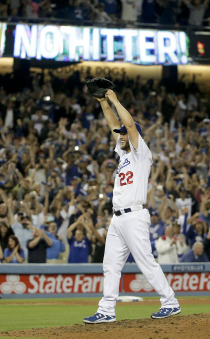 Clayton Kershaw struck out 15 Rockies in his no-hitter. (AP)