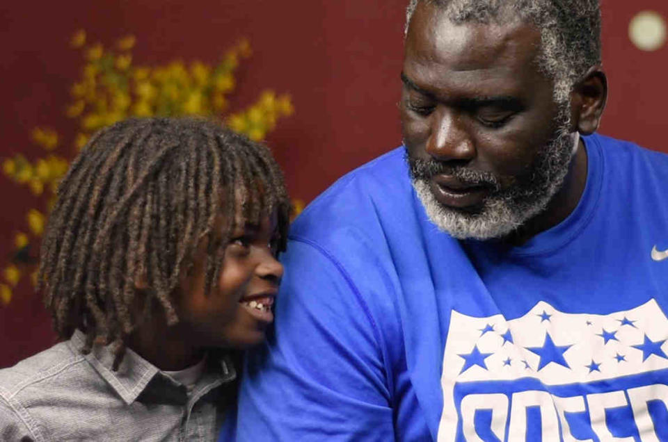 Months after a Florida private school banned a 6-year-old child named CJ from attending due to his dreadlocks, the boy’s father, Clinton Stanley, is taking legal action. (Photo: ACLU)