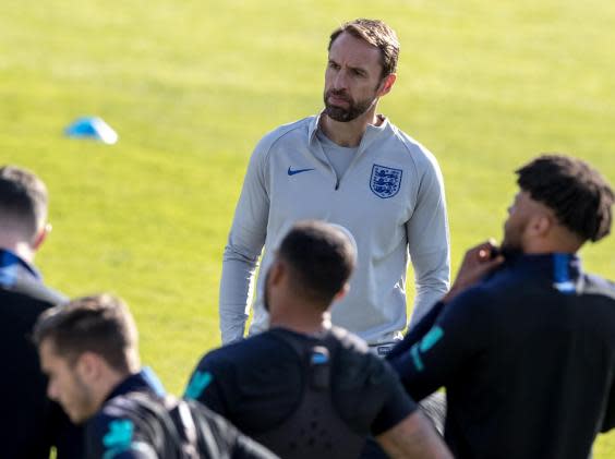 Southgate has called for calm in spite of England's defensive frailties (Getty)