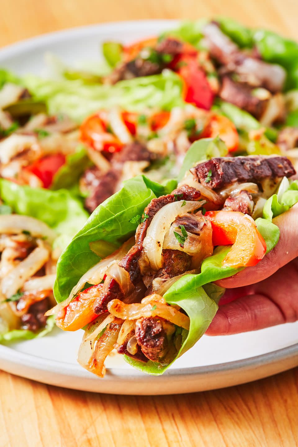 philly cheesesteak lettuce wraps