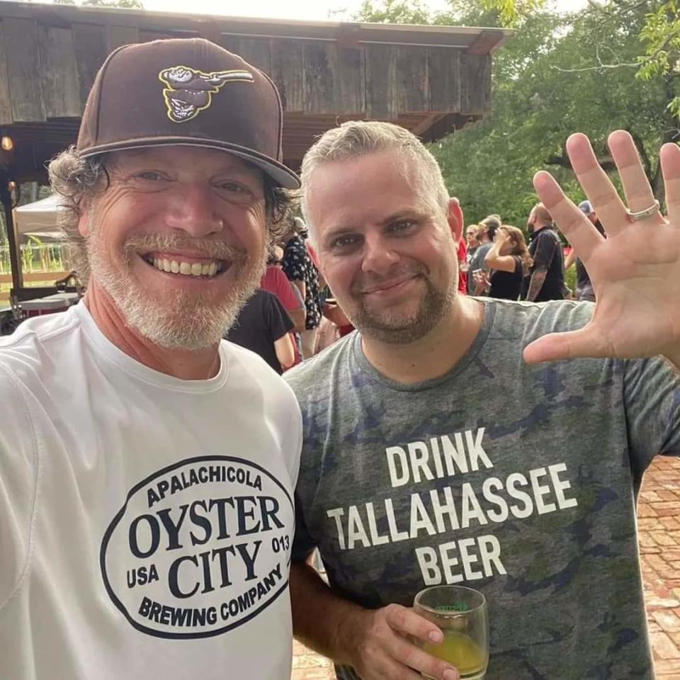 TLH Beer Society's Danny Aller, right, is preparing for this 6-year anniversary party on Sept. 30, 2023.
