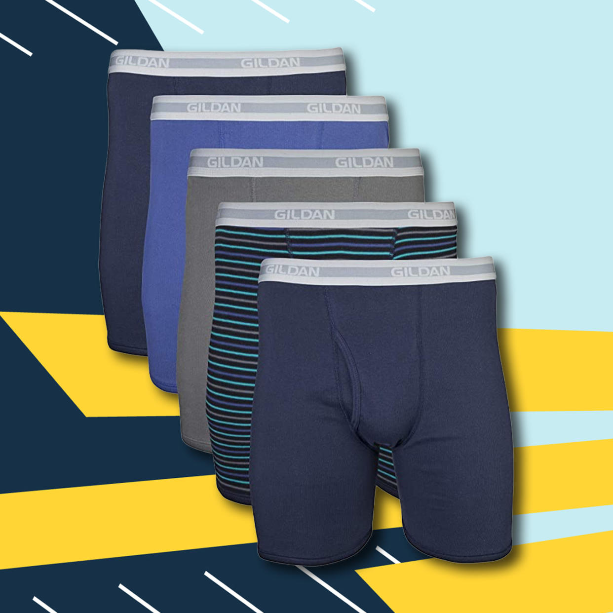 best and most comfortable men's underwear — Gildan Boxer Brief Multipack