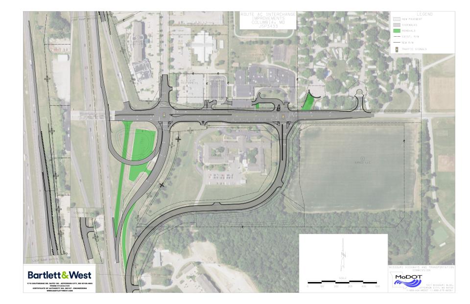 The Missouri Department of Transportation starting in 2024 wants to move an intersection east at the U.S. Highway 63 and Grindstone Parkway exit to allow for greater traffic capacity in this area.