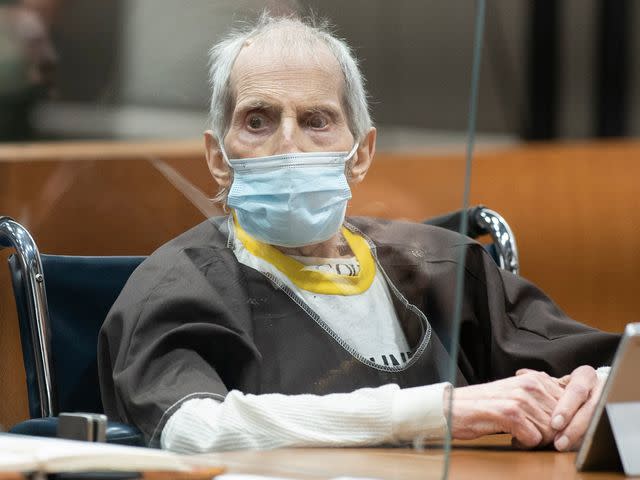 <p>MYUNG J. CHUN/POOL/AFP/Getty</p> Robert Durst during his sentencing hearing at the Airport Courthouse in Los Angeles on October 14, 2021