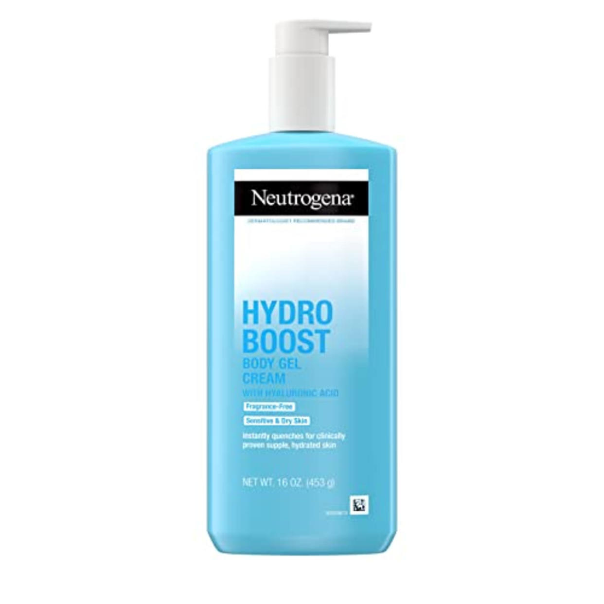 Neutrogena Hydro Boost Body Gel Cream Moisturizer with Hyaluronic Acid, Hydrating Lotion For Sensitive Skin, Fragrance Free, 16 oz (AMAZON)