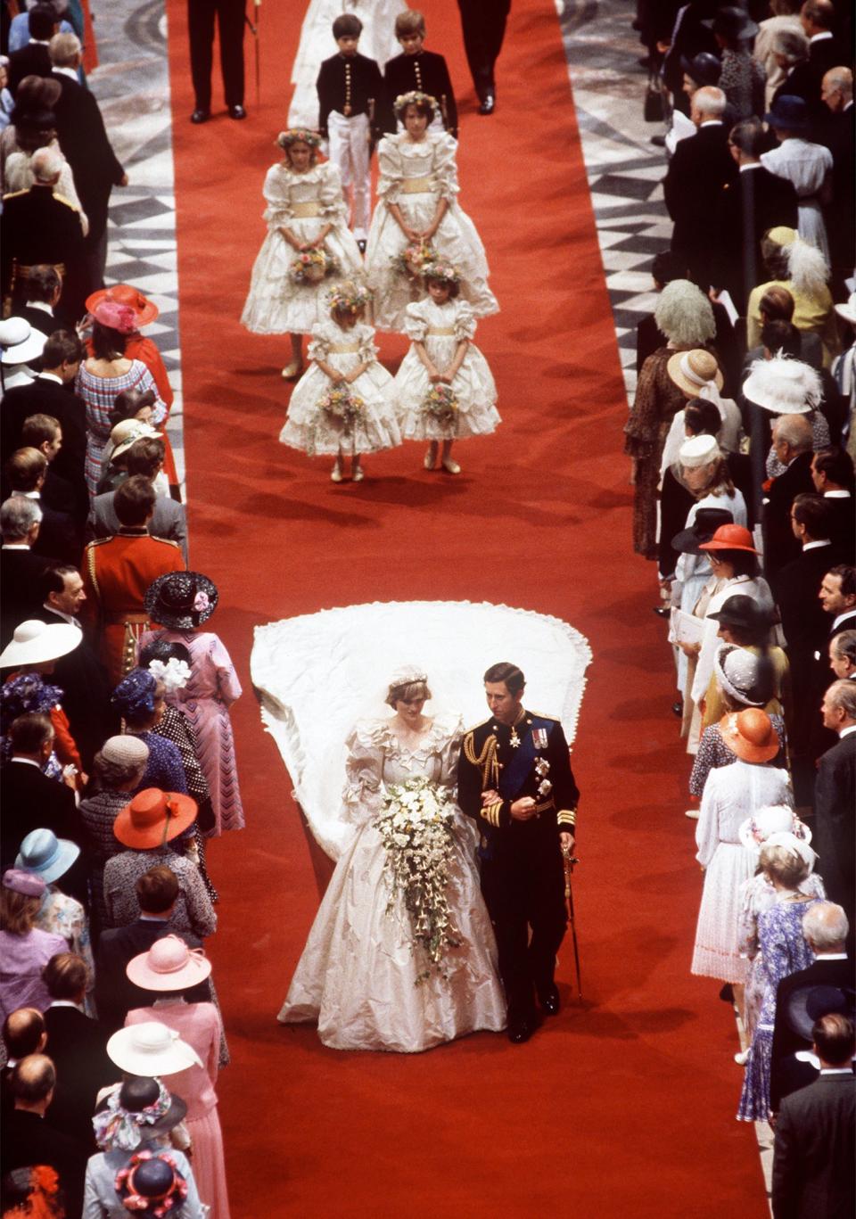 A look back at Charles and Diana’s royal fairy-tale nuptials—including the secret registry, security precautions, and staggering price tag.