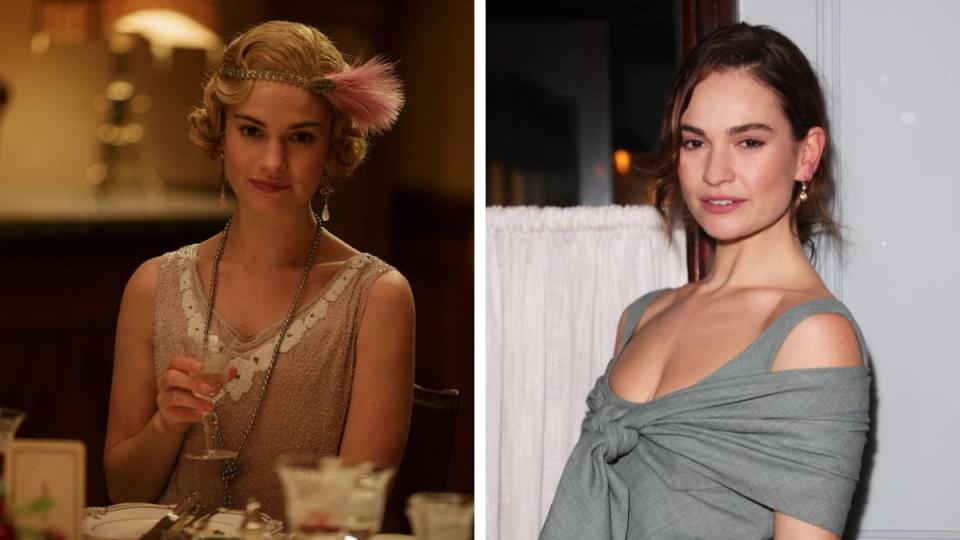 Downton Abbey cast: Lily James as Lady Rose Aldridge