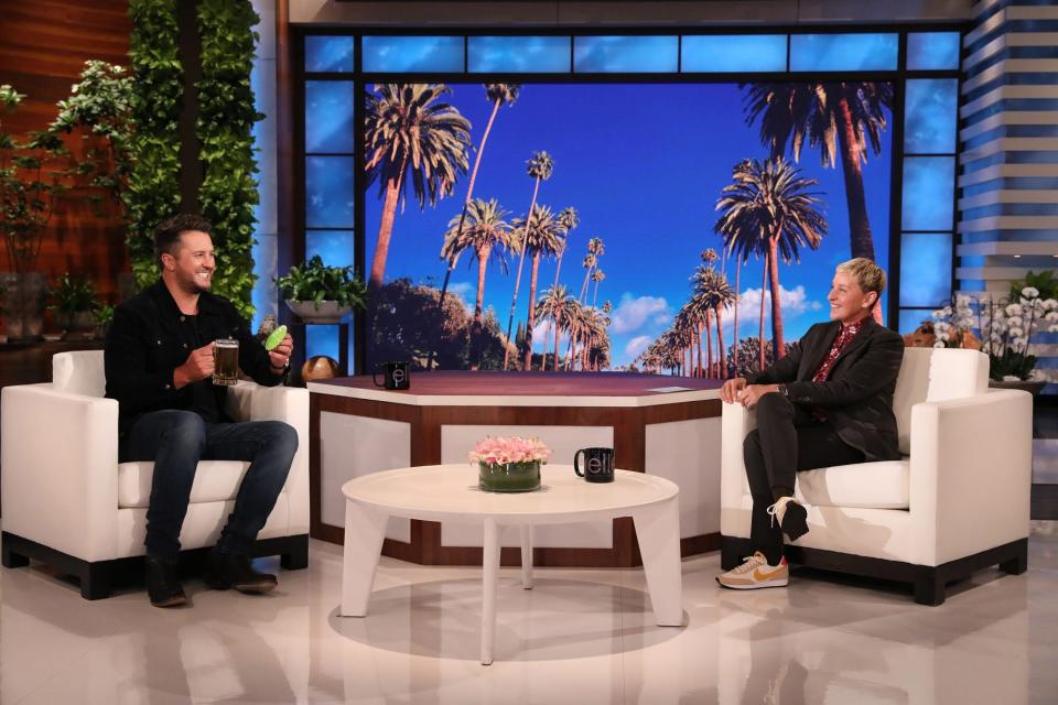 Country music superstar Luke Bryan makes an in-studio appearance on “The Ellen DeGeneres Show,” airing Tuesday, May 4th.