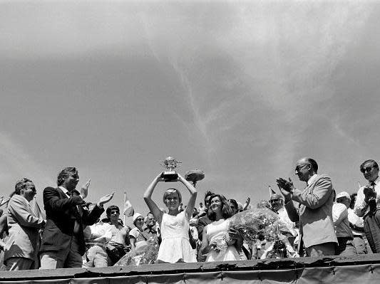 When Ashleigh Barty won the French Open title on Saturday she thought she was the first Australian woman to lift the Coupe Suzanne Lenglen since Margaret Court in 1973. According to the trophy, though, there was also an Australian champion in 1976.Clearly nobody had told Sue Barker, the Briton who triumphed in Paris 43 years ago. Back in 1976, Barker was a rising star and recorded her best Grand Slam result by winning in Paris aged 20, beating Czech Renata Tomanova in the final.She reached the semi-finals of Wimbledon and the Australian Open the following year but never again played a Grand Slam final. Galling, then, perhaps that her one moment of Grand Slam glory has been recorded for posterity on the trophy with the letters 'AUST' next to her name, denoting Australia rather than the 'GBR' for Britain.It is not the only error on the trophy as under Barker comes 1977 champion Mima Jausovec, whose name is misspelt 'Jausevec'. The name of the women's doubles trophy, the Coupe Simonne Mathieu, created in 1990, has also been misspelt 'Simone Mathieu' on the plaque and on the cup itself.French Open organisers said on Sunday that the mistakes would be fixed.Reuters