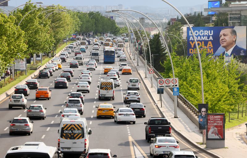 FILE PHOTO: Turkey gears up for the May 28 runoff vote, in Ankara