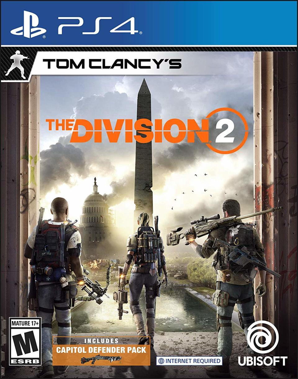 Go on the front lines with Tom Clancy's The Division 2 for PS4. (Photo: Amazon)