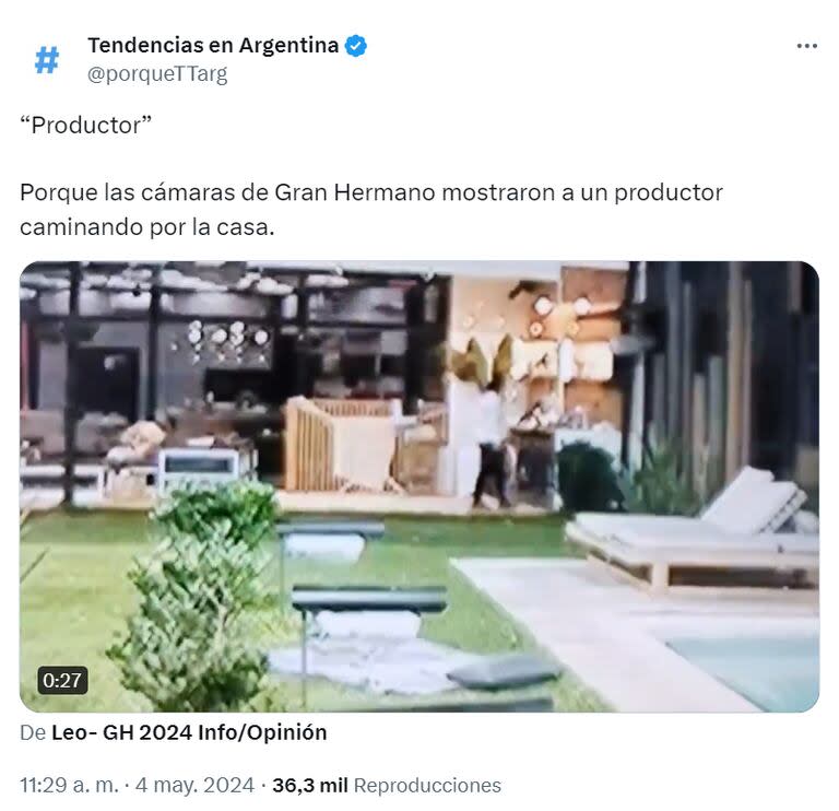 El video que se convirtió tendencia en Argentina (Foto: captura X)