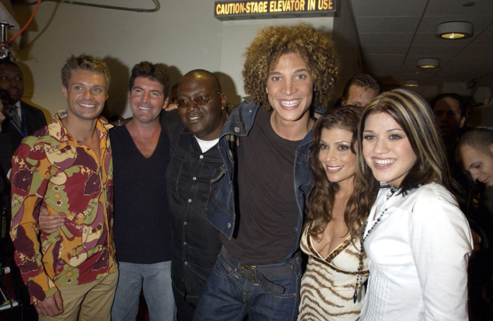 kelly justin and the judges of american idol