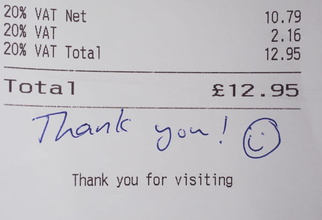 New research has found that putting a smiley face emoji on a bill can bolster the average restaurant server’s tip by a whopping 11%, according to a study published last month. Route66 – stock.adobe.com