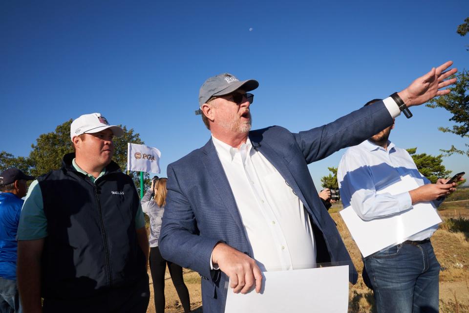 Golf course architect Beau Welling (right) is overseeing a $7.4 million renovation of the Omni Amelia Oak Marsh Course, originally designed and opened in 1972 by World Golf Hall of Fame member Pete Dye.