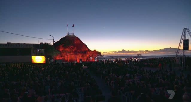 The calm before the dawn at Elephant Rock on the Gold Coast. Source: 7 News