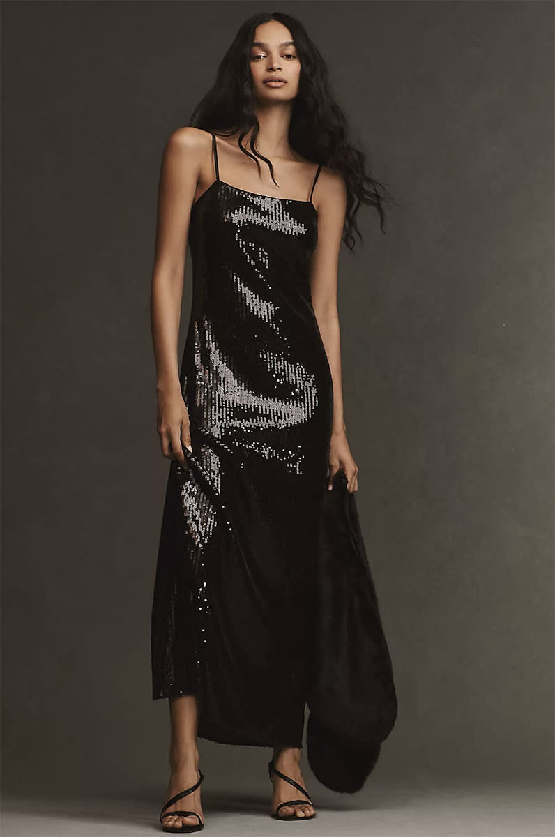 wedding-guest-dresses-anthropologie-hutch-sequin