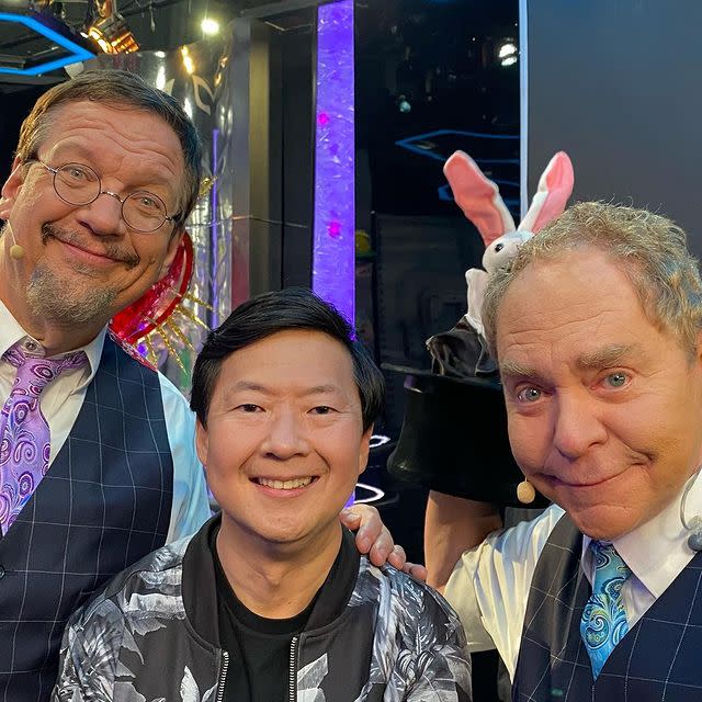 Penn and Teller on &quot;The Masked Singer&quot; with Judge Ken Jeong