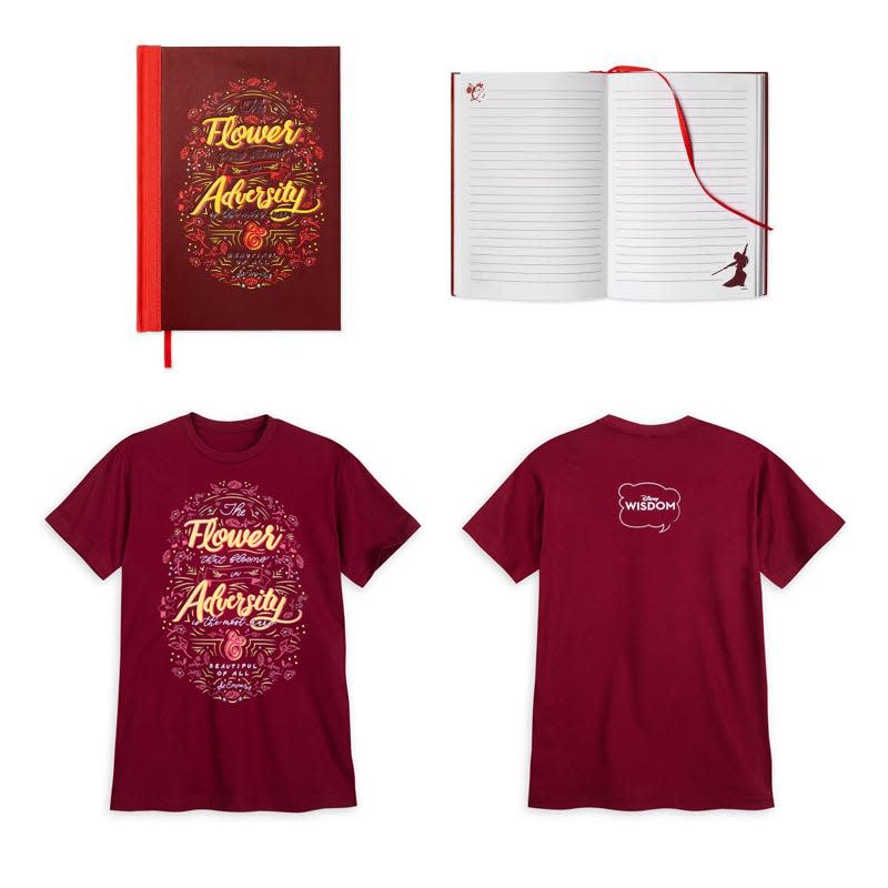 mulan journal t shirt