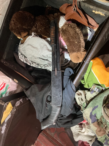 On May 4, authorities found a stash house near the intersection of North Loop Drive and Zaragoza Road that was sheltering 18 people, including nine migrants who were in the U.S. illegally. Two handguns and a sawed-off shotgun also were found inside the stash house.
