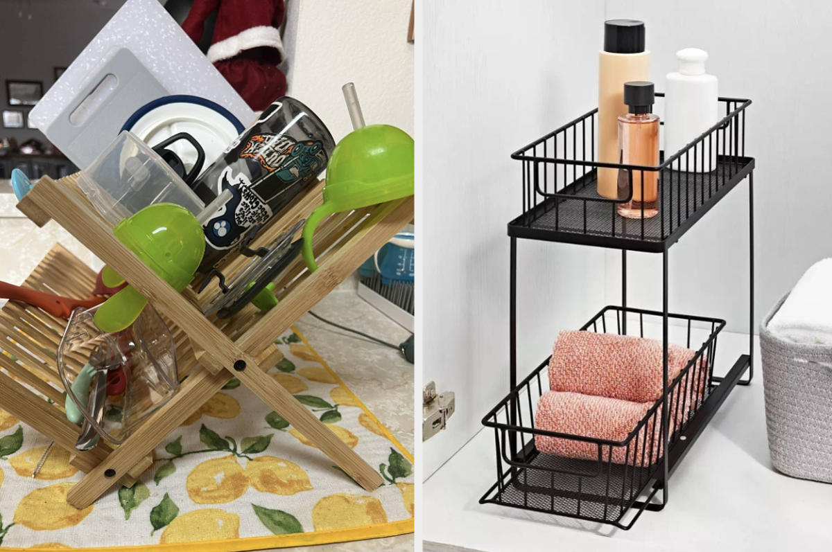 Wire Storage Baskets for Organizing, 4 Pack Metal Wire Freezer Organizer  Bins - Storage Bins & Baskets, Facebook Marketplace