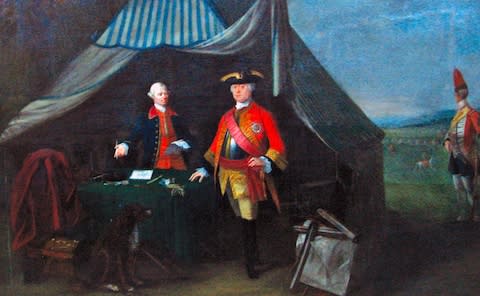 Richard Cox (left), with John Ligonier in 1758