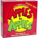 Apples to Apples-<br><a rel="nofollow noopener" href="http://www.amazon.com/Apples-Party-Box-Hilarious-Comparisons/dp/B00112CHCK/ref=sr_1_1?ie=UTF8&qid=1289790313&sr=8-1" target="_blank" data-ylk="slk:Apples to Apples;elm:context_link;itc:0;sec:content-canvas" class="link ">Apples to Apples</a> ($23), the game of hilarious word comparisons, is our favorite board game. Bring it to Thanksgiving and you can play a couple of rounds in between dinner and dessert.