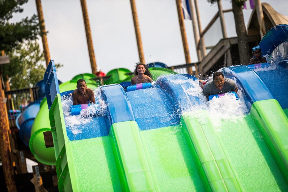 Noah’s Ark Waterpark is the largest outdoor waterpark in the country.