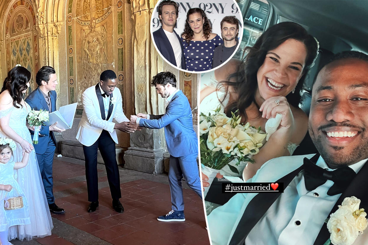 Lindsay Mendez gave her Broadway co-stars featured roles in her wedding.