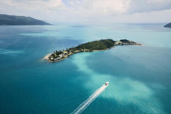 The resort is wrapped by a living coral lagoon with an underwater observatory (Daydream Island Resort)