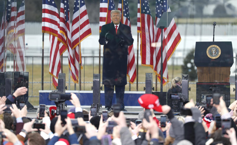 Trump's months-long effort to toss out the election results and extend his presidency, fuelled the violent siege, Democrats argued. Source: Getty