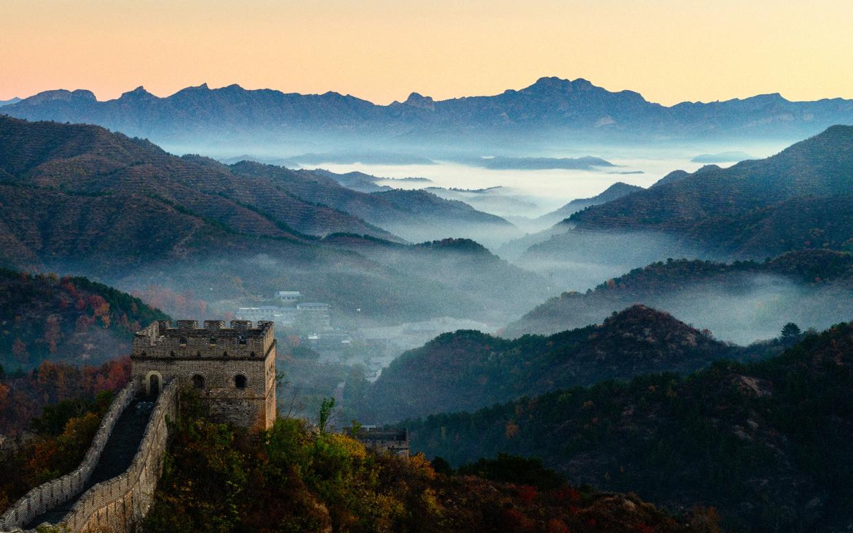 A local helicopter operator offers 30-minute flights over the Mutianyu section of Great Wall, a rambling stretch of Ming-era brick and stone