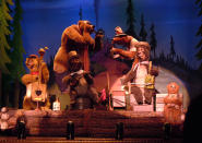<p>While Disney’s premiere animatronic ursine combo still croon their bearish brand of country at Disney World, Disneyland pulled the plug on them in 2001 — right before they <a href="https://www.youtube.com/watch?v=xeQRV0pskyw" rel="nofollow noopener" target="_blank" data-ylk="slk:headlined a feature film" class="link ">headlined a feature film</a> that everyone prefers to pretend never happened. <a href="https://disneyland.disney.go.com/attractions/disneyland/many-adventures-of-winnie-the-pooh/" rel="nofollow noopener" target="_blank" data-ylk="slk:A Winnie the Pooh ride" class="link ">A Winnie the Pooh ride</a> occupies that space now, and country music really isn’t that bear’s jam (or honey). <a href="https://commons.wikimedia.org/w/index.php?curid=10685759" rel="nofollow noopener" target="_blank" data-ylk="slk:(Photo: Whitenep/Wikipedia)" class="link "><i>(Photo: Whitenep/Wikipedia)</i> </a></p>