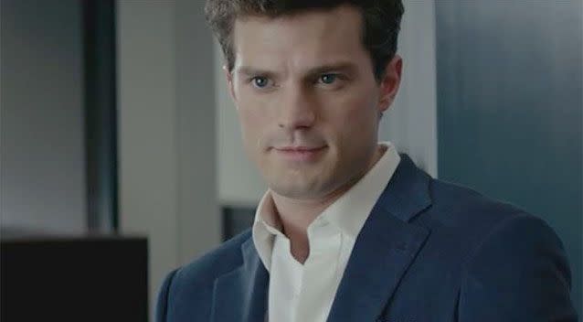 Jamie Dornan plays Christian Grey in the raunchy flick, Fifty Shades of Grey. Photo: Yahoo file