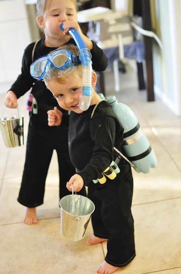 DIY Scuba Diver Costume