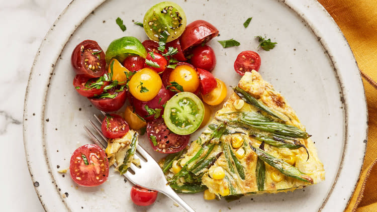 Blistered Green-Bean and Corn Frittata