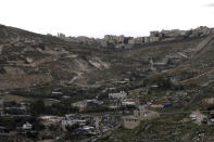 A general view of the Jabal Mukaber neighborhood of east Jerusalem, facing home demolitions by Israeli authorities, Tuesday, Jan. 31, 2023. For many Palestinians, the accelerating pace of home demolitions is part of Israel's new ultranationalist government's broader battle for control of east Jerusalem, claimed by the Palestinians as the capital of their future state. Israel says it is simply enforcing building regulations. (AP Photo/Mahmoud Illean)