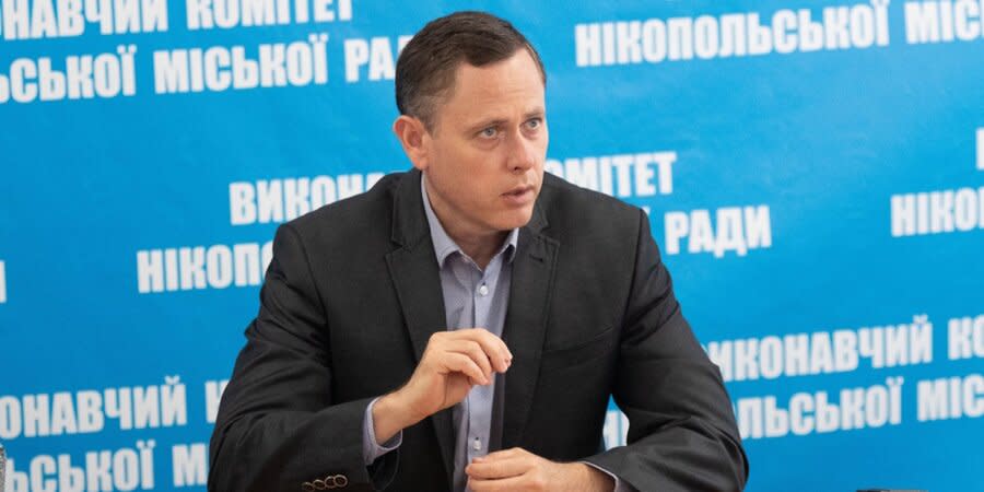 Oleksandr Sayuk, the mayor of Nikopol