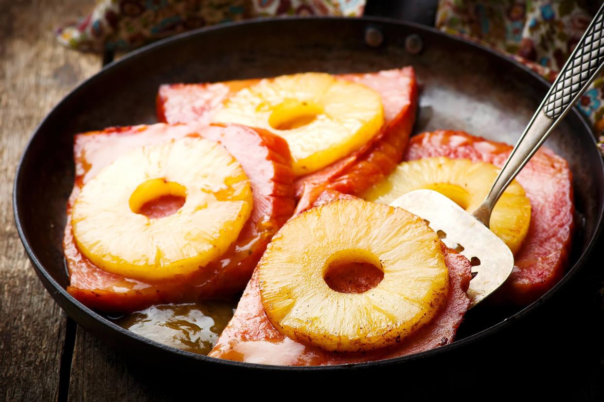 Grilled Pineapple and Ham