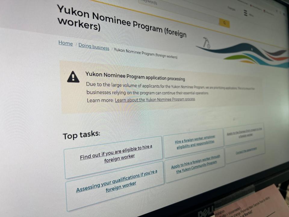 A webpage about the Yukon Nominee Program. The program is designed to help fill crucial positions in the territory by expediting the permanent residency process for foreign nationals. Employers have to prove they've tried to hire a hire local or Canadian citizens for the position first.  