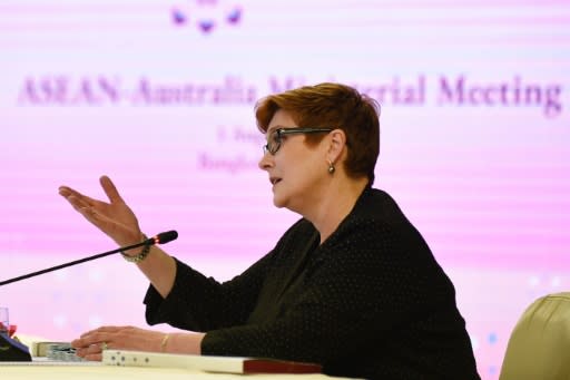 Australia's Foreign Minister Marise Payne pledged $80 million to combat human trafficking in Southeast Asia