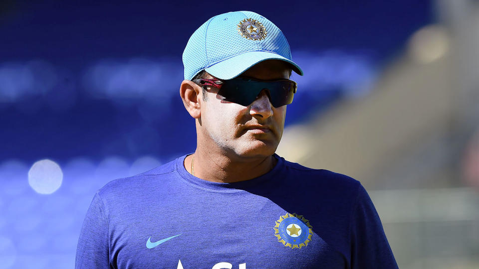 Pictured here, legendary Indian spinner Anil Kumble.