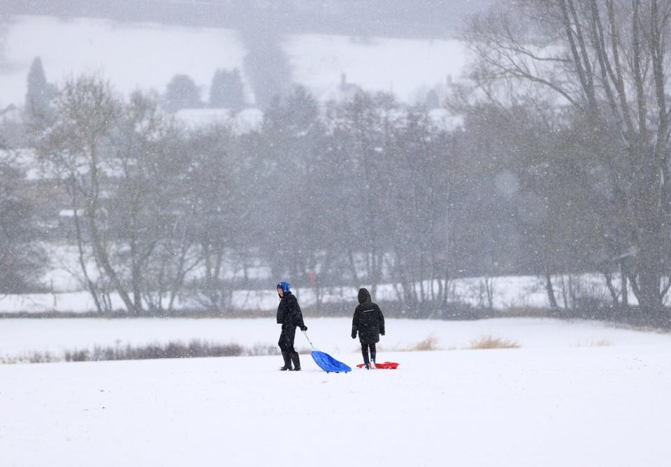 Snow hit parts of the UK earlier this month - and the cold weather isn’t out of the way yet  (Getty Images)