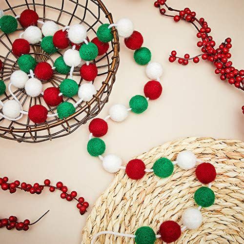 Wool Felt Ball Garland