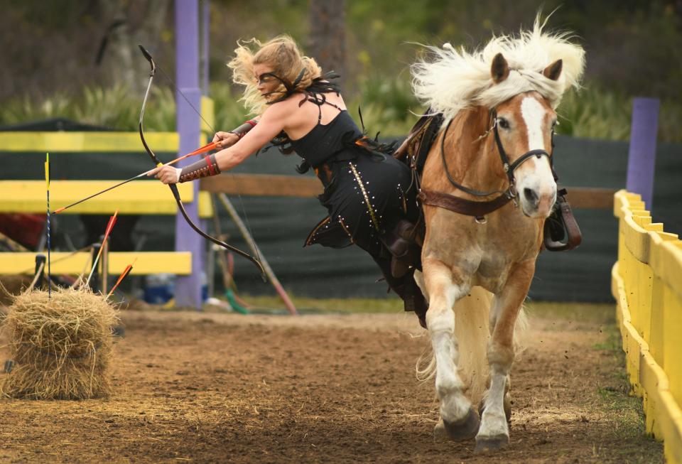Lady Alexis of Equestrian Chaos during this year's Brevard Renaissance Fair. A potential land swap could create a new home for the event.