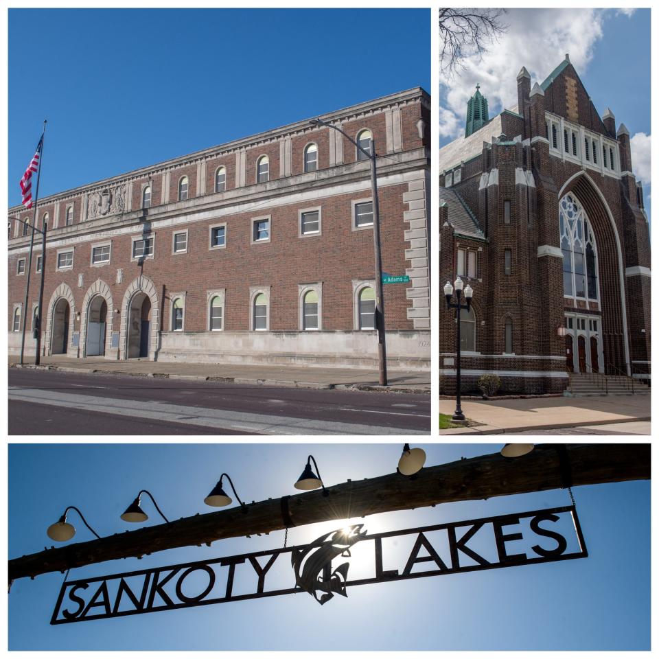 The Peoria armory, Scottish Rite Cathedral and Sankoty Lakes Resort in Spring Bay have all been put up for sale by KDB Group.